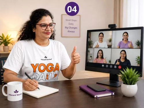 Online Yoga for Weight Management | Vibrant Varsha 7 - VIBRANT VARSHA ongoing yoga guidance support varsha - VIBRANT VARSHA